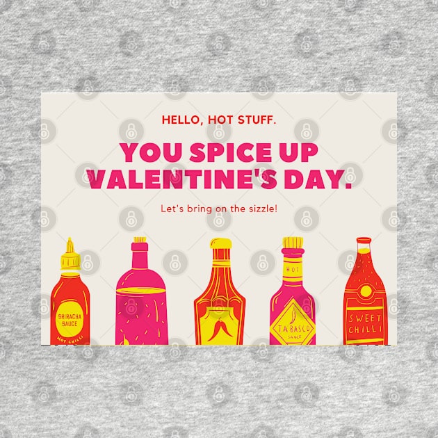 Spicy Valentine's Day - Valentines Day Card by stickersbyjori